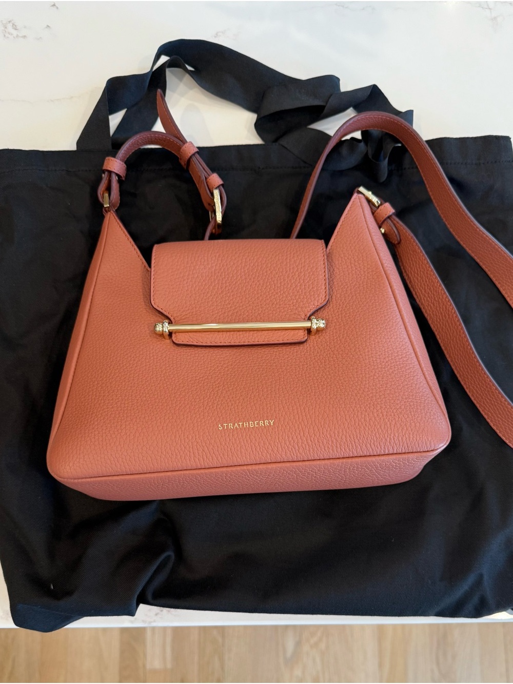 Strathberry Multrees Hobo, Shoulder Bag in Sienna